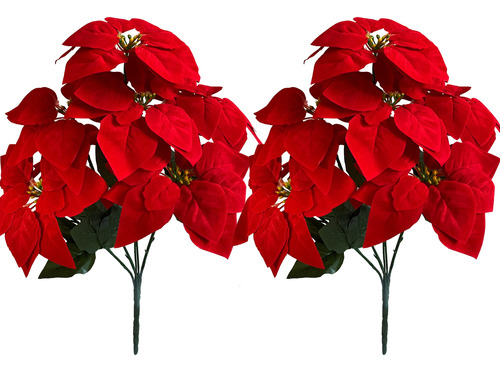 Asano Season 2 Flor Artificial Pascua 7 Cabeza Roja Navidad