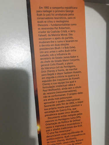 Império Contra-ataca-as Guerras De George W.bush,antes E Dep