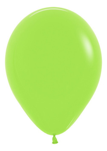 Bolsa Con 50 Globos Verde Lima Tamaño 9 Pulgadas