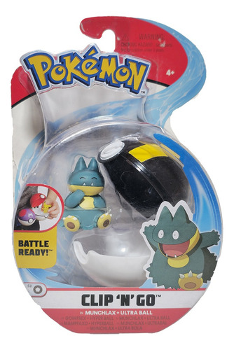 Munchlax Pokebola + Ultra Ball - Clip N Go Pokemon M/sin