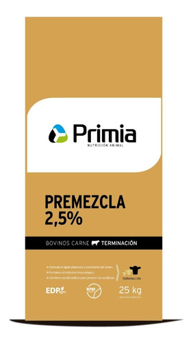 Alimento Premezcla Feedlot 2,5% Primia (1 Unid.x 25 Kg)