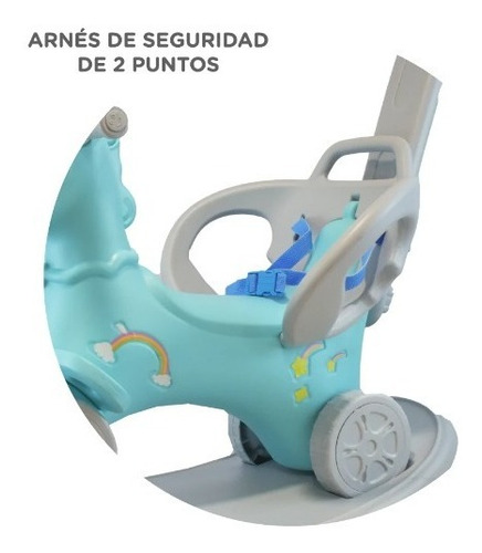 Imagen 5 de 8 de Unicornio Mecedor Pata Pata 3 En 1 Ok Baby +6m