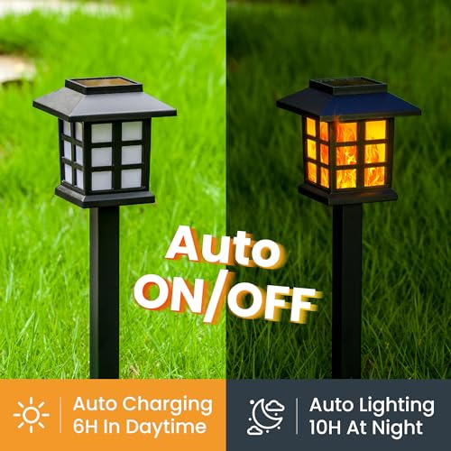 Luces Solares Led De Llama Para Jardín, 10 Unidades