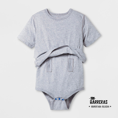 Imagen 1 de 1 de Remera Con Body Para Botón Gastrico