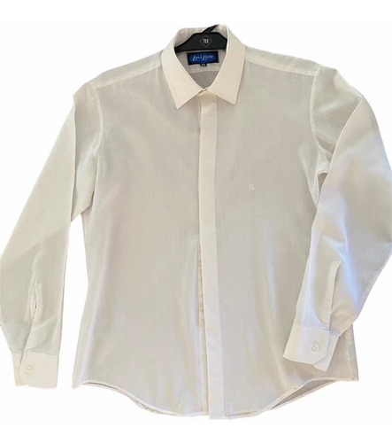 Camisa Manga Larga Blanca Trabajo Uniforme Lavilisto T. M 