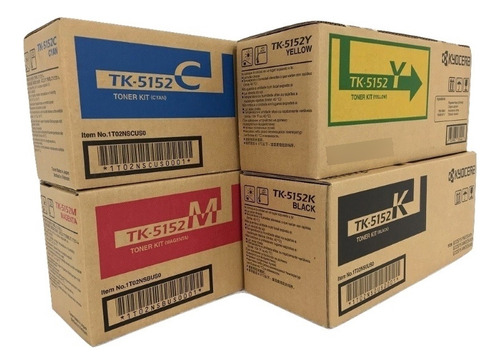 Pack Toner Kyocera Tk5152 Original  Tk-5152 Bk,c,y,m