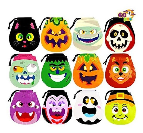 Joyin 60 Pack Halloween Monster Dibujo Bolsas De H7v2s