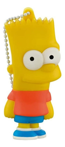 Unidad flash Bart Simpsons Multilaser Pd071 de 8 GB, color amarillo Bart Simpson