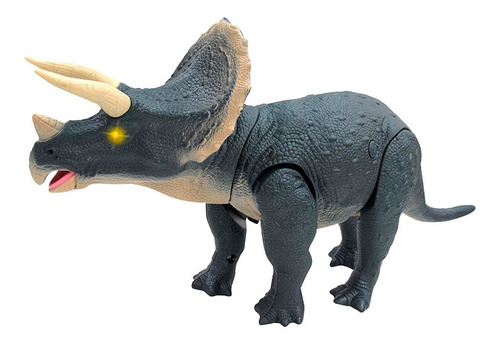 Dinosaurio Triceratop Jurasico Movimiento Luz Sonido Juguete