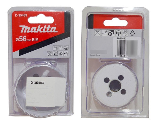 Sierra Copa 56mm Makita D-35483 Chapa Metal Inox Mecha Mkb