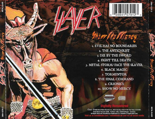 Cd Show No Mercy (slayer) Estándar
