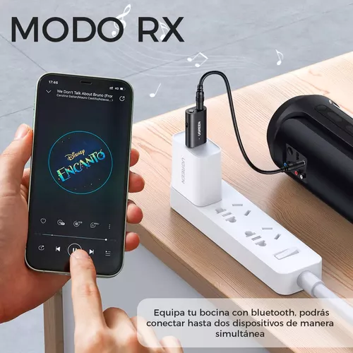 CONECTA CUALQUIER RECEPTOR DE AUDIO BLUETOOTH 3.5 MM A TU TELEVISOR Y ENVÍA  MÚSICA DESDE TU CELULAR 