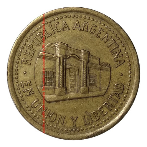 Moneda 50 Centavos 1994 Argentina Casa De Tucuman Bronce