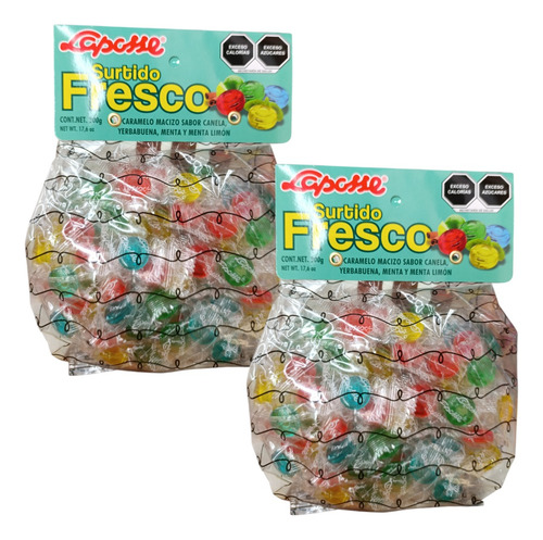 Caramelo Surtido Fresco 5kg Canela Yerbabuena Menta Limón