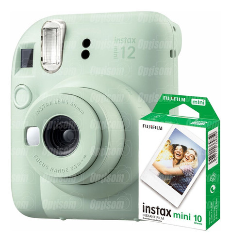 Câmera Instax Mini 12 Verde Revela Foto Com Filme 10 Fotos Cor Mini 12 Mint green