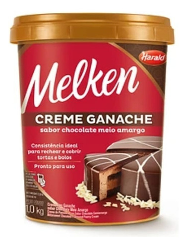 Ganache Chocolate Semi Amargo Harald Melken 1 Kg