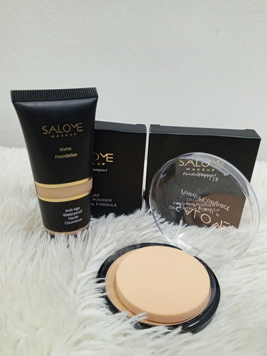 Kit Salomé Compacto Deluxe+base Salomé Makeup Maquillaje 