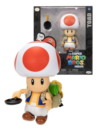 Nintendo The Super Mario Bros Movie Figura Toad 5 Pulgadas