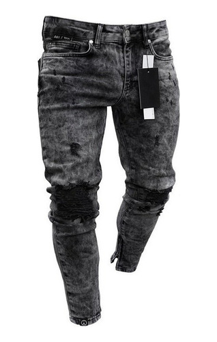 Hombre Ripped Skinny Jeans 6