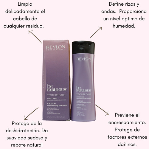 Shampoo Para Cabello Rizado Be Faboulus Revlon 250ml