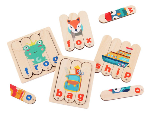 Juego De 192 Piezas Para Combinar Letras Y Deletrear Para