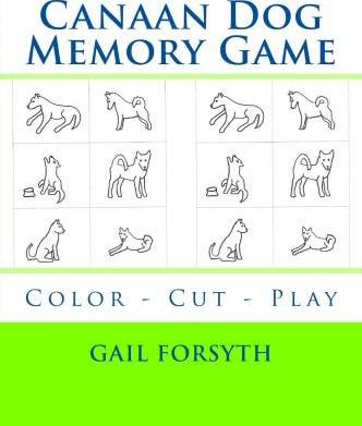 Libro Canaan Dog Memory Game : Color - Cut - Play - Gail ...