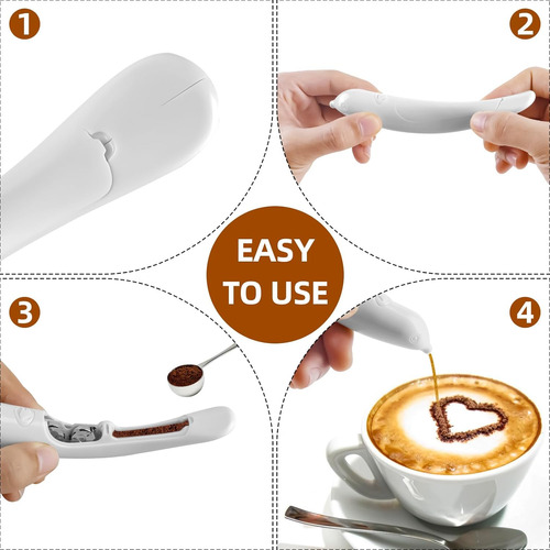 Bolígrafo Eléctrico Latte Art Pen Para Tallar Café Y Especia