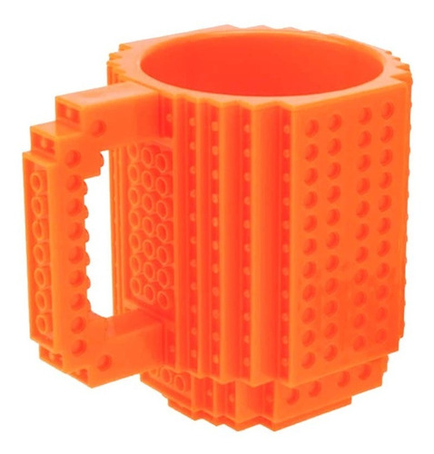 Caneca 350ml Bloquinho De Montar Com Peças Compatíveis