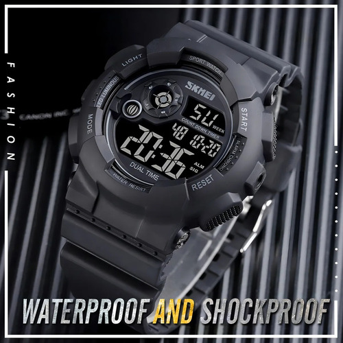 Reloj Deportivo Digital Militar Masculino Multifuncional Led