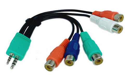 Cabo P1/p2 Vídeo Componente Com Áudio Para Tv Samsung