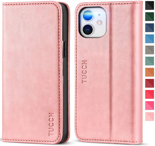 Funda Para iPhone 12 Pro, Rosa/billetera/soporte/cuero