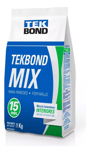 Mezcla Lista Rapida Para Interior Tekbond Mix 1kg