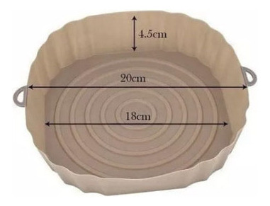 Molde De Cozimento De Silicone Para Air Fryper 4 Unidades