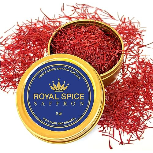 Royal Spice Saffron Premium En Hebras Rojas Para Cocina (2g)