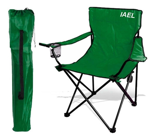 Imagen 2 de 3 de Sillon Director Plegable Playa Camping Apoyabrazos Portavaso