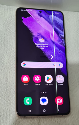 Samsung Galaxy S21 Plus 5g 256gb Lilás(com Linhas Verticais) (Usado)