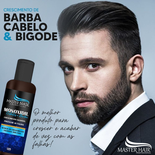 Imagem 2 de 2 de Monoxidil Barba E Cabelo - 6 Unidades
