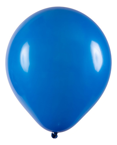 Balão Redondo 9 Diversas Cores 50 Unidades Art Latex Cor Azul