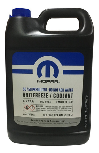 Imagen 3 de 6 de Refrigerante Rojo 50/50 Cherokee Grand Ram Commander Liberty