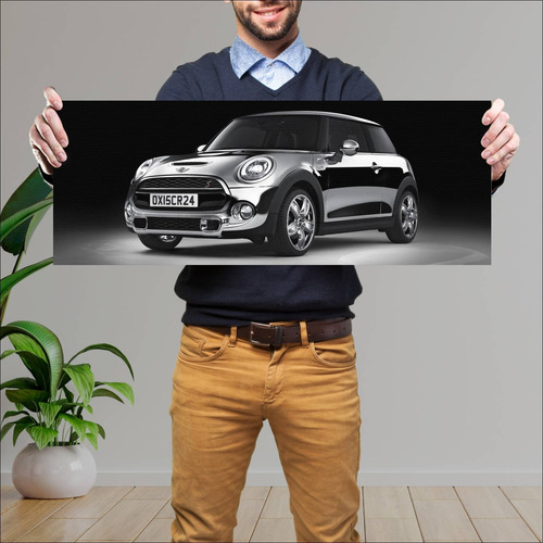 Cuadro 30x80cm Auto 2015 Mini Cooper S Chrome Li 227