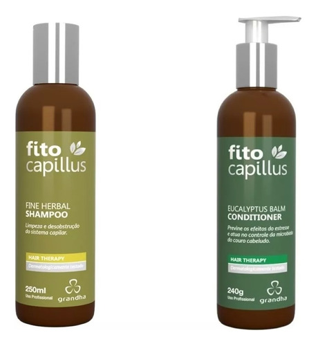 Grandha Fito Capillus Sh Fine Herbal E Cond Eucalyptus Balm