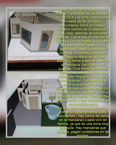 Dos Casas Juntas. Santa Fe Cap . Zona Uca Y Utn.  Costanera