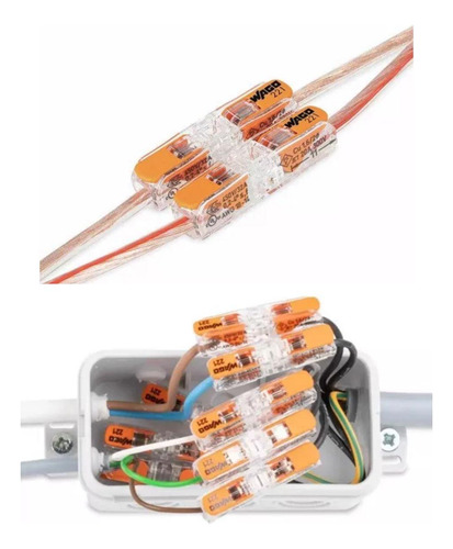 Wago Conector De Emenda Em Linha C/ Alavança
