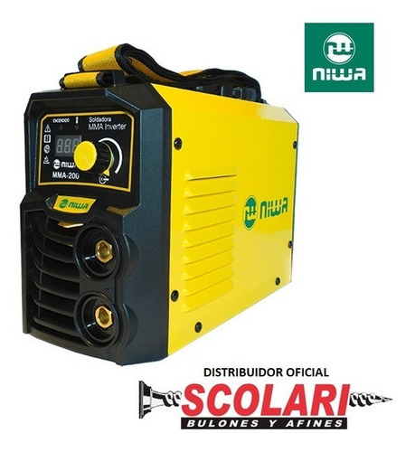 Soldadora Inverter Monofasica 200a Niwa Mma Mma200