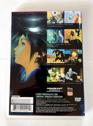 Jogo Kingdom Hearts 1 Ps2 Com Capa+poster
