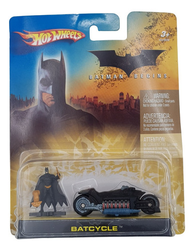 Carrito Hot Wheels Batman Begins Batcycle 2005 Nuevo