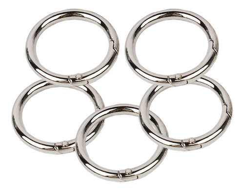 5x Hebillas De Bolso De Cuero Mosquetón Broches De 32mm