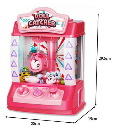 Juego De Arcade Claw Machine, Juguetes Rosa 20 Muñecas