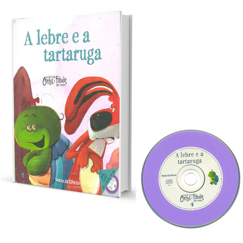 Coleção Contos E Fábulas - A Lebre E A Tartaruga: Não Aplica, De Adaptação: Letícia Carvalho Lopes. Aplica, Vol. 4. Editorial Folha De São Paulo, Capa Dura, Edição 1 Em Português, 2014