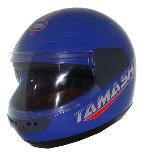 Casco Vertigo Tamashi Moto Integral Homologado Visor Cristal Color Azul Tamaño Del Casco L